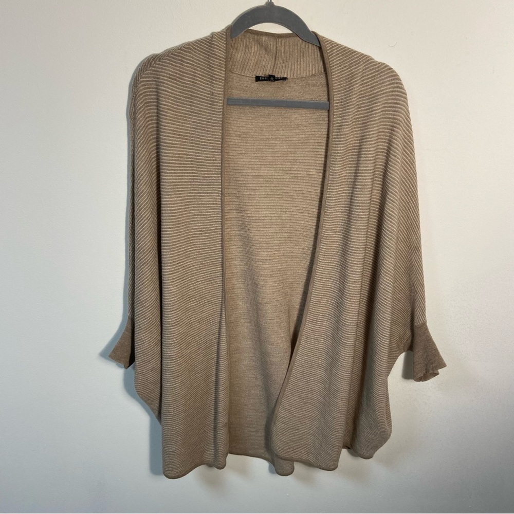 Eileen Fisher Women’s Open Front Long Length Cardigan Tan Large